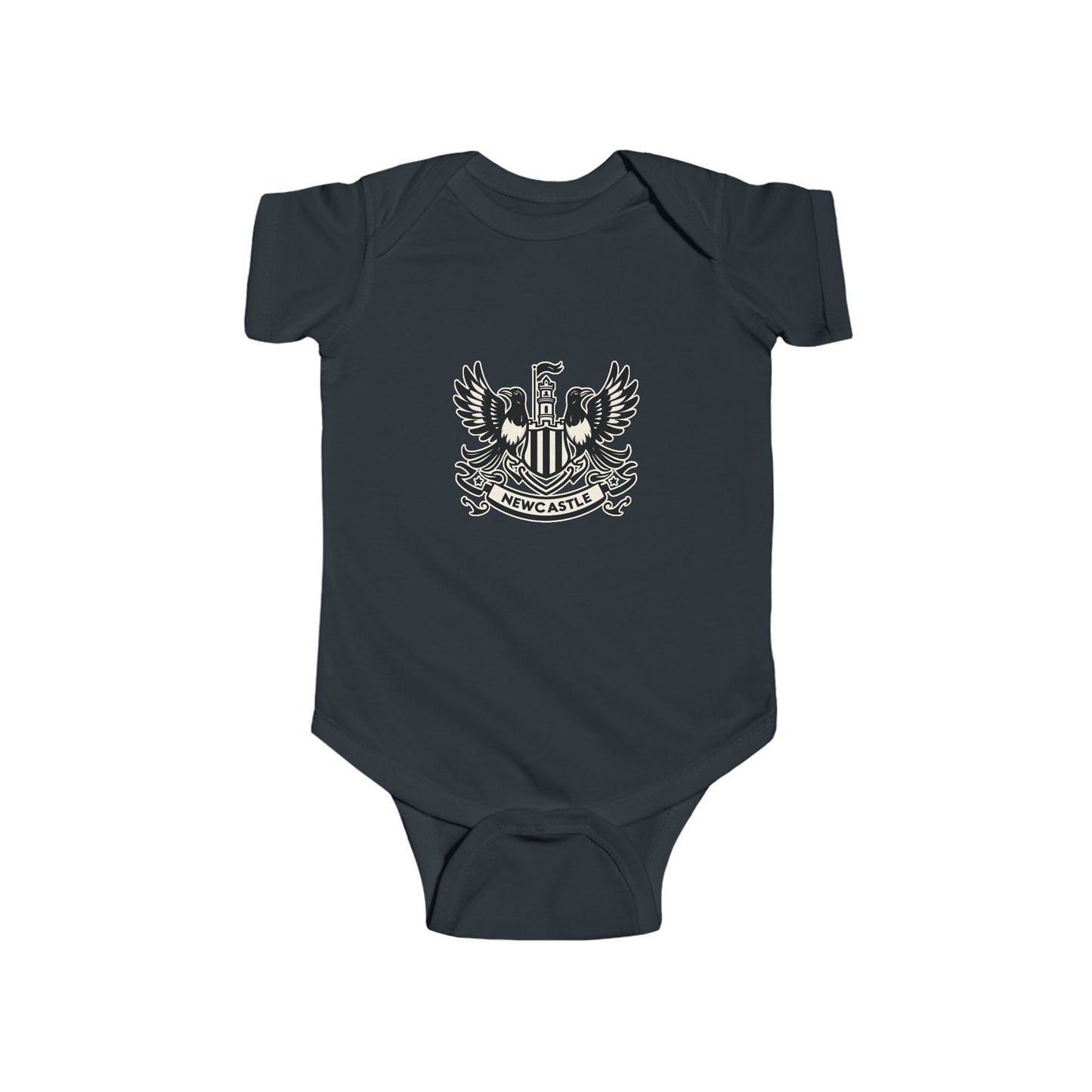 Newcastle United B&W Crest Infant Bodysuit