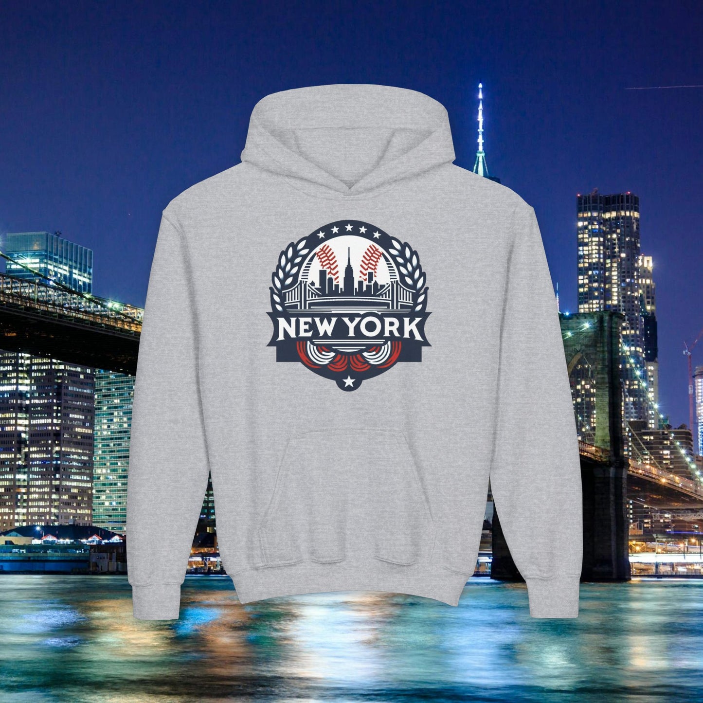 New York Bronx Baseball Youth Hoodie