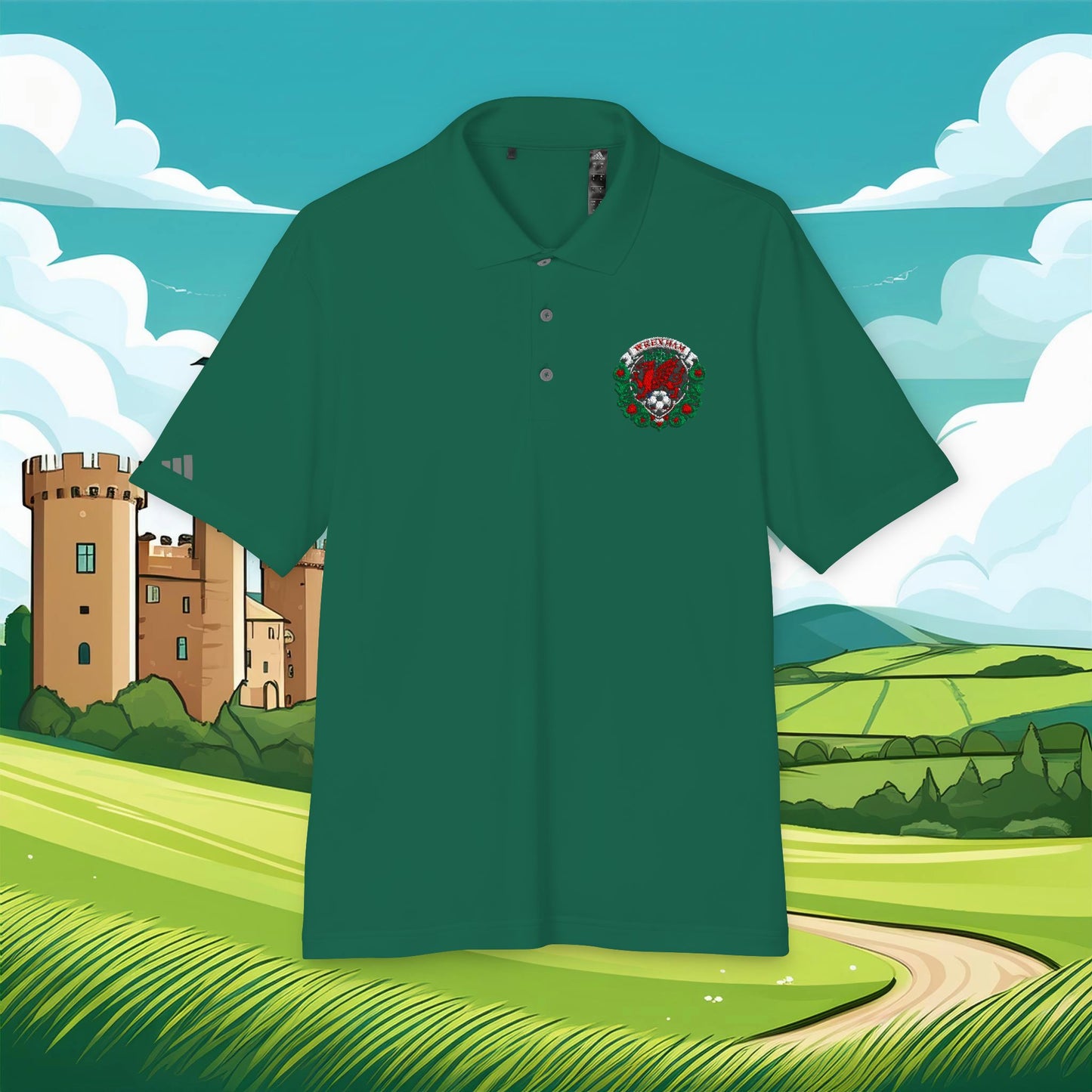 Wrexham Crest adidas Performance Polo