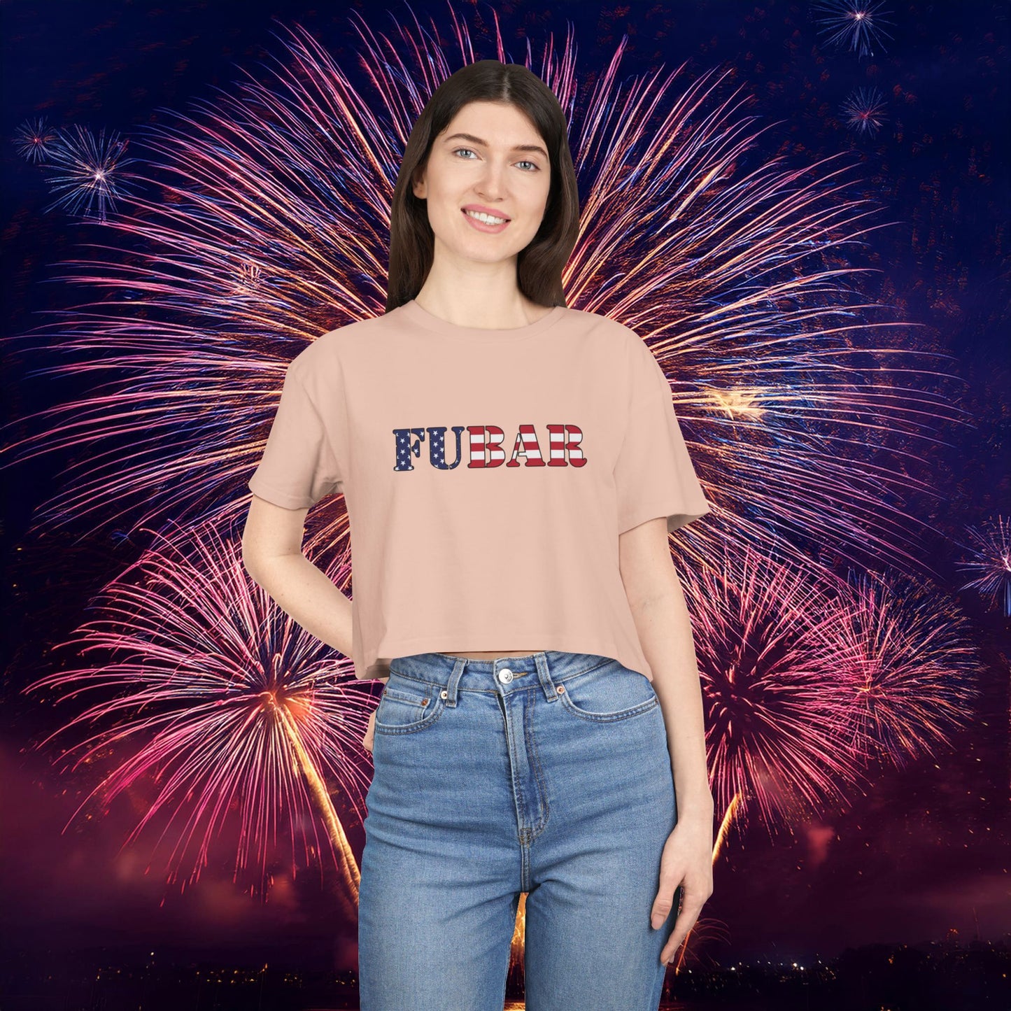 USA FUBAR Women's Crop Tee