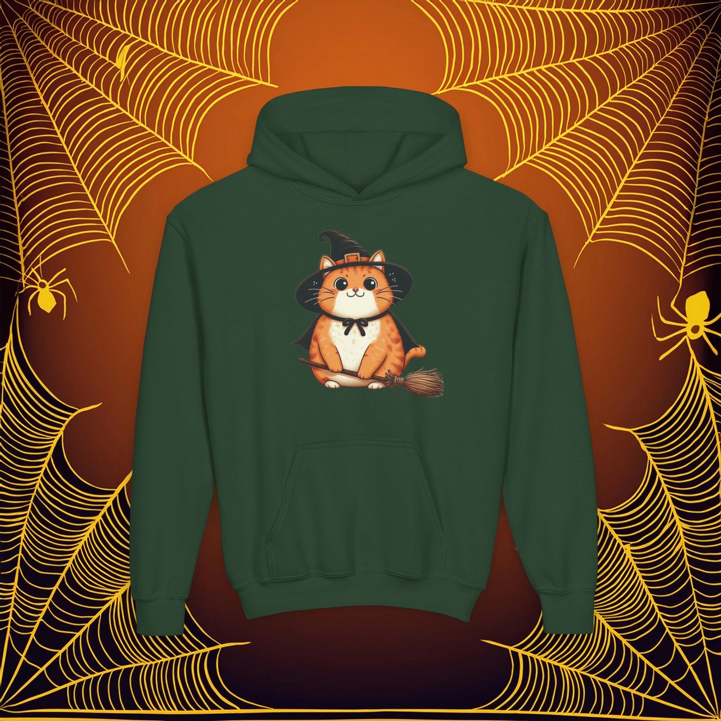 Trick or Treat Cat Youth Hoodie