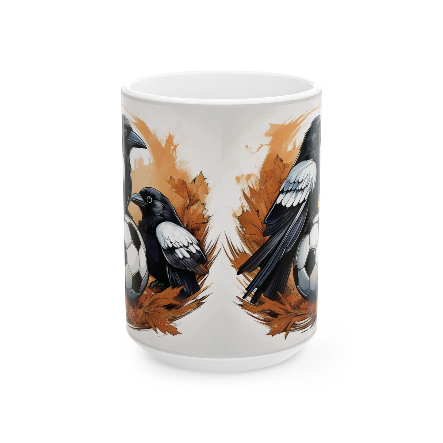 Magpies And Football Ceramic Mugs (11oz\15oz)
