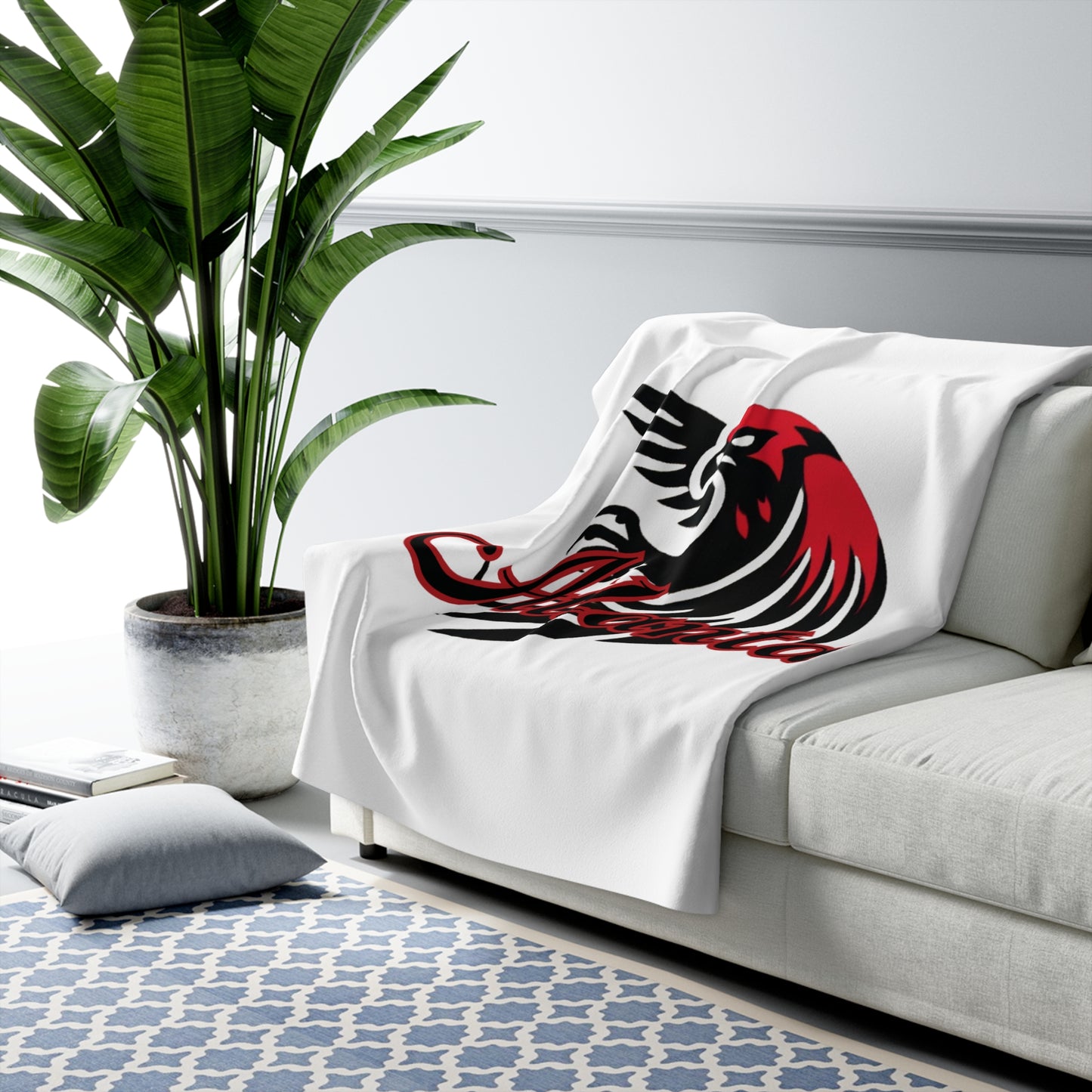 Atlanta Football Sherpa Fleece Blanket