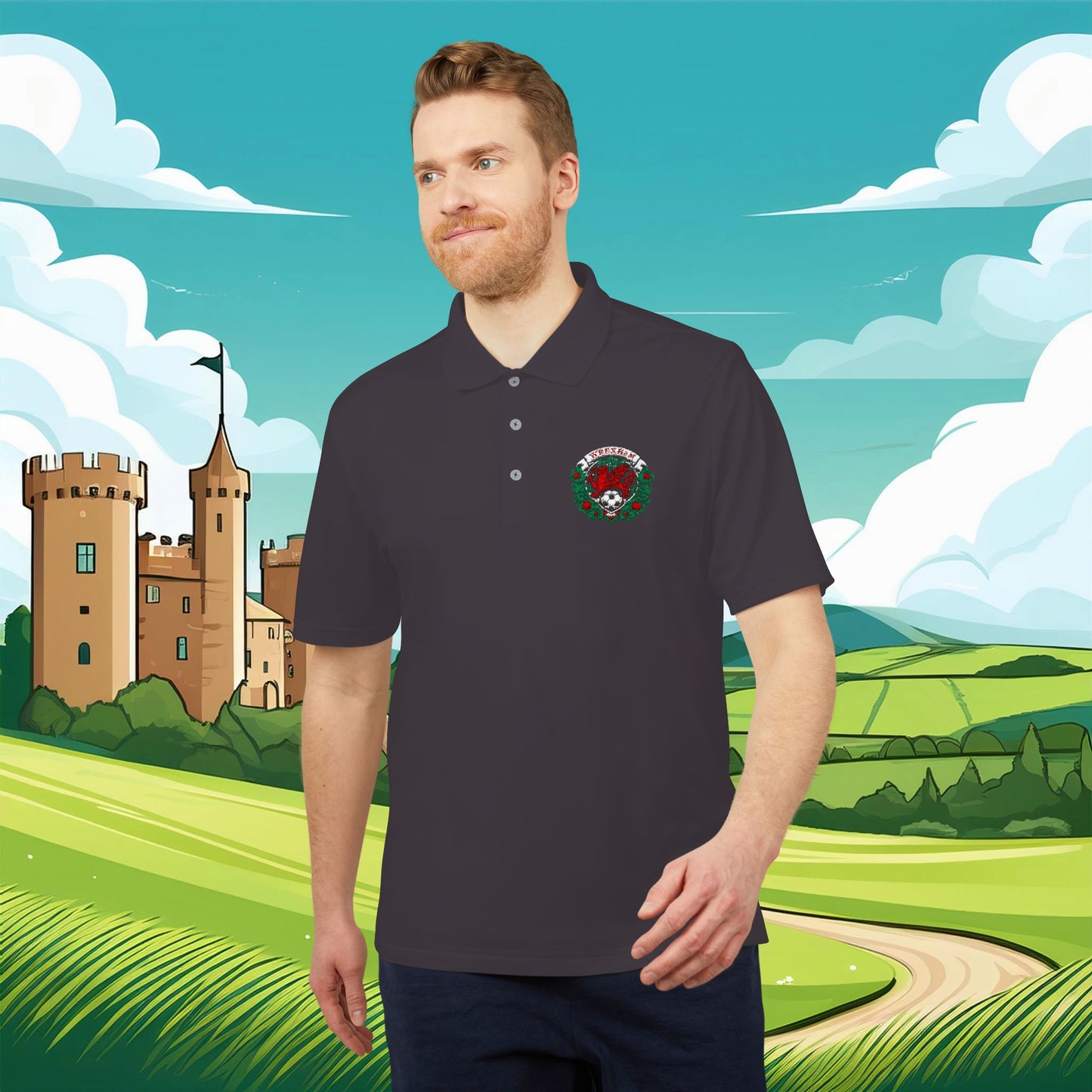 Wrexham Crest adidas Performance Polo