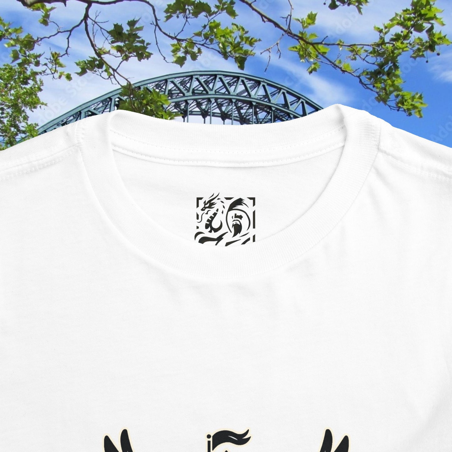 Newcastle United B&W Crest Toddler Tee