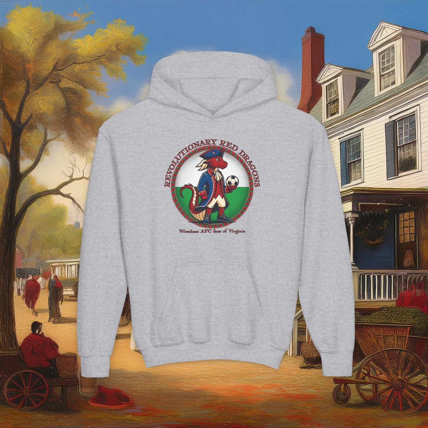Little Revolutionary Red Dragons Youth Hoodie