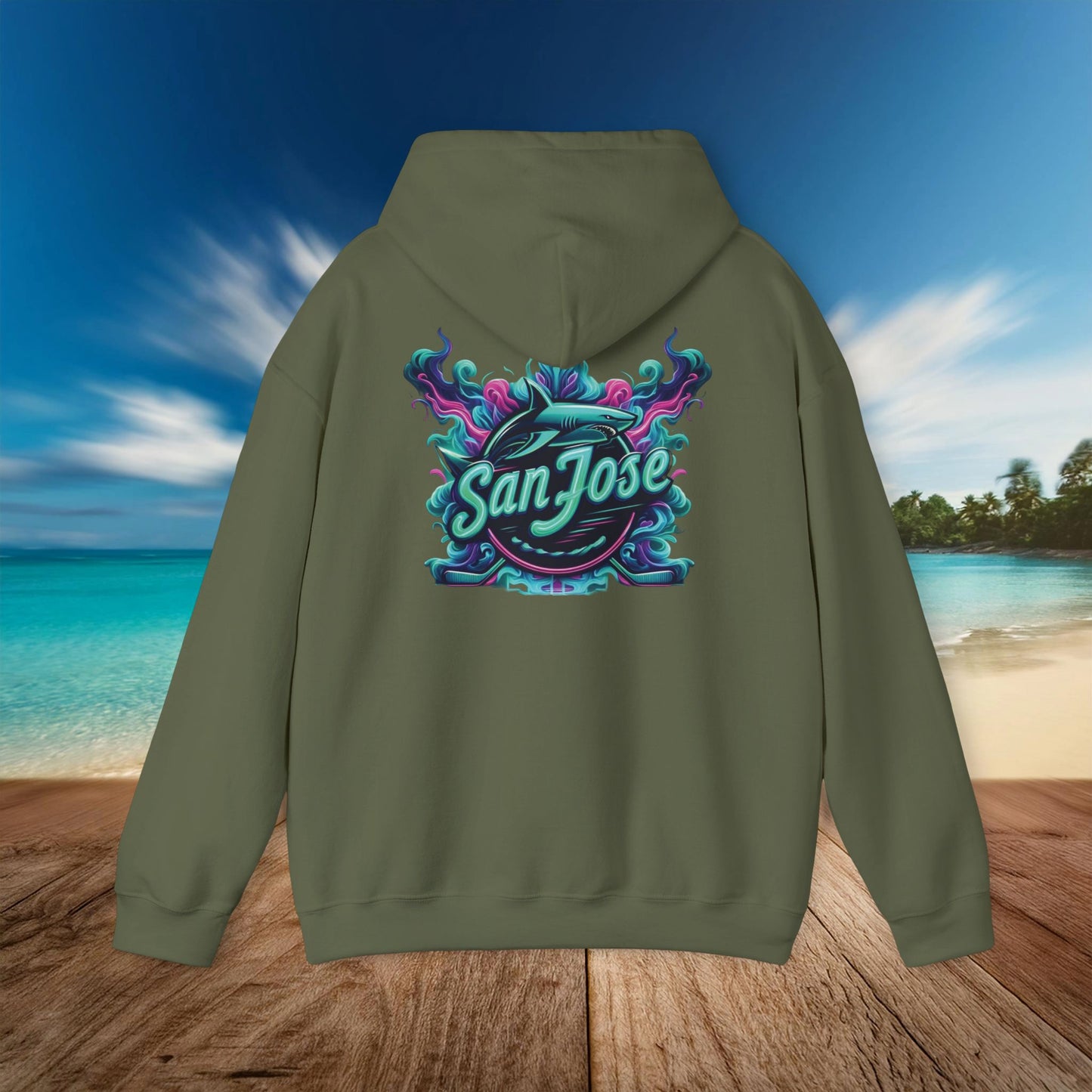 San Jose Hockey Neon Hoodie