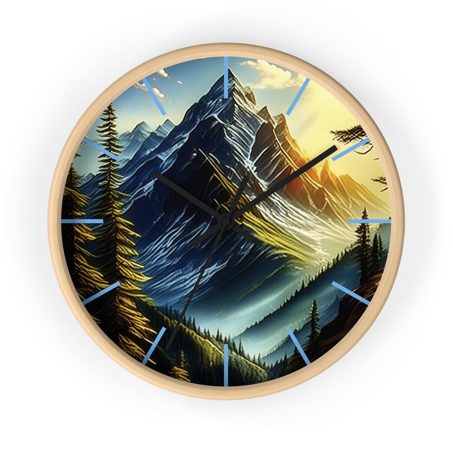 Mystic Mountains Wall Clock