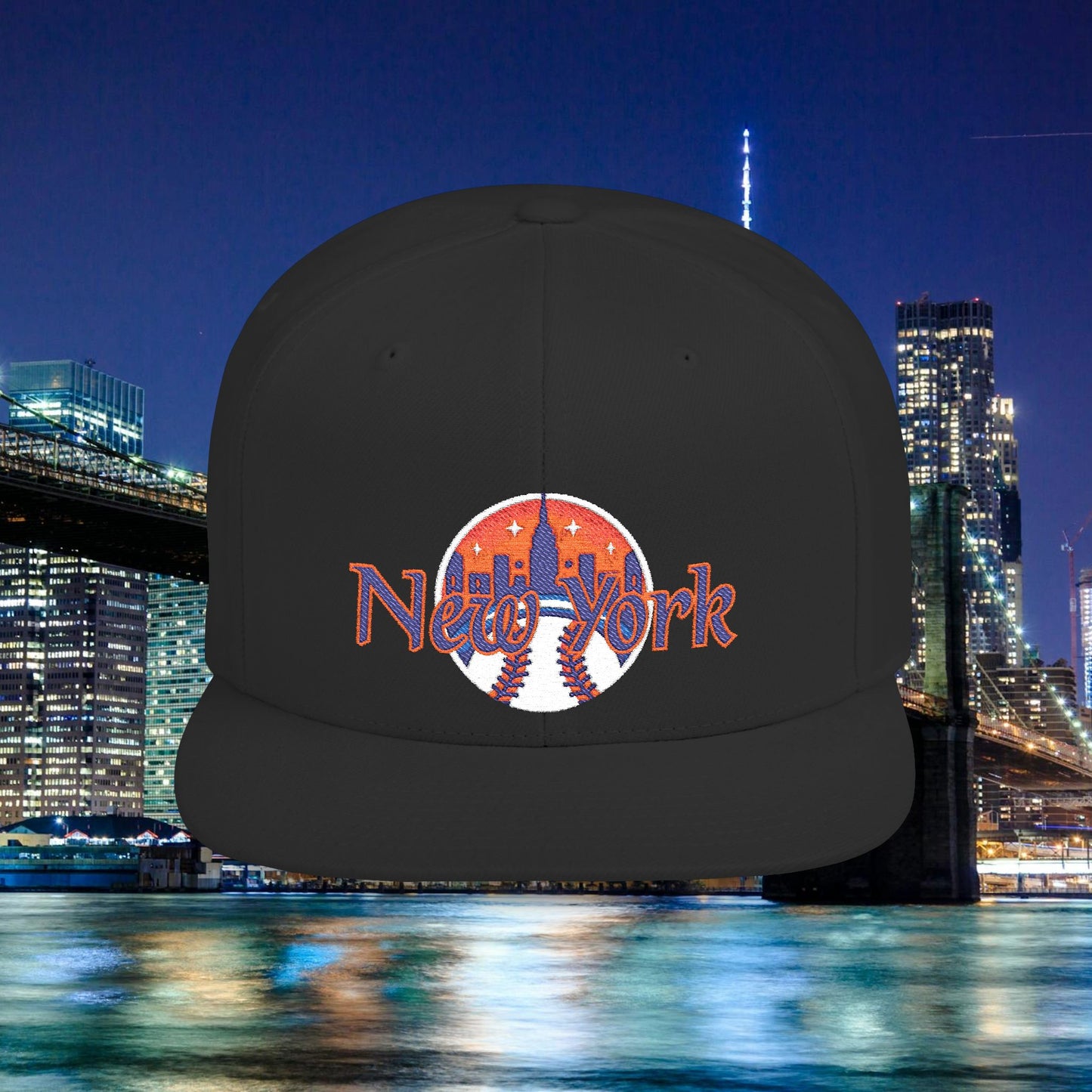 NY Metro Baseball Flat Bill Snapback