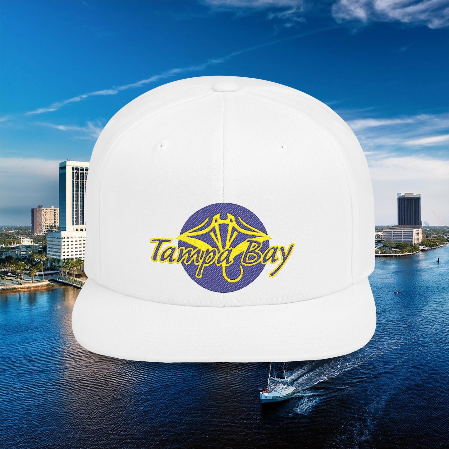 Tampa Bay Baseball Flat Bill Snapback