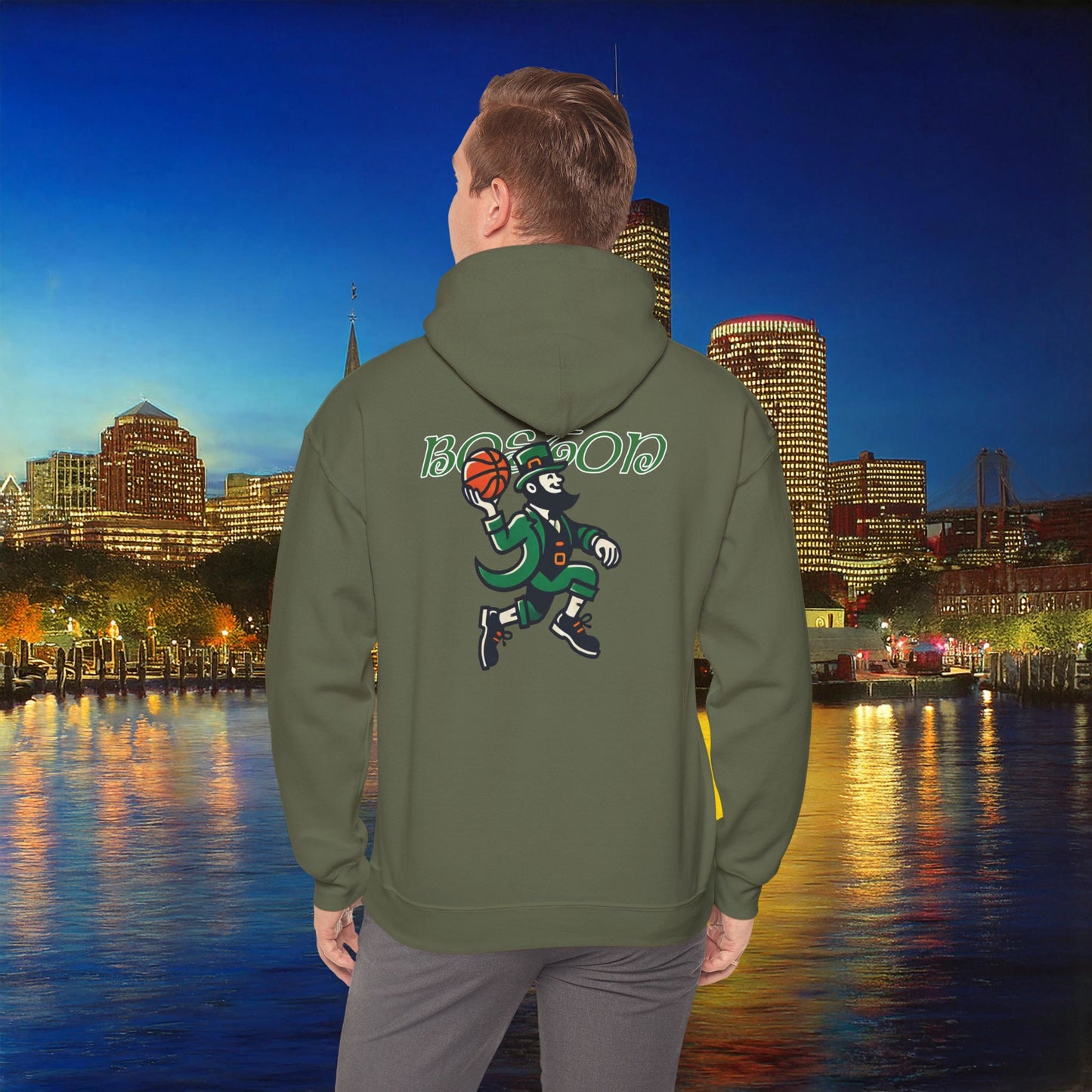 Boston Basketball Logo Hoodie