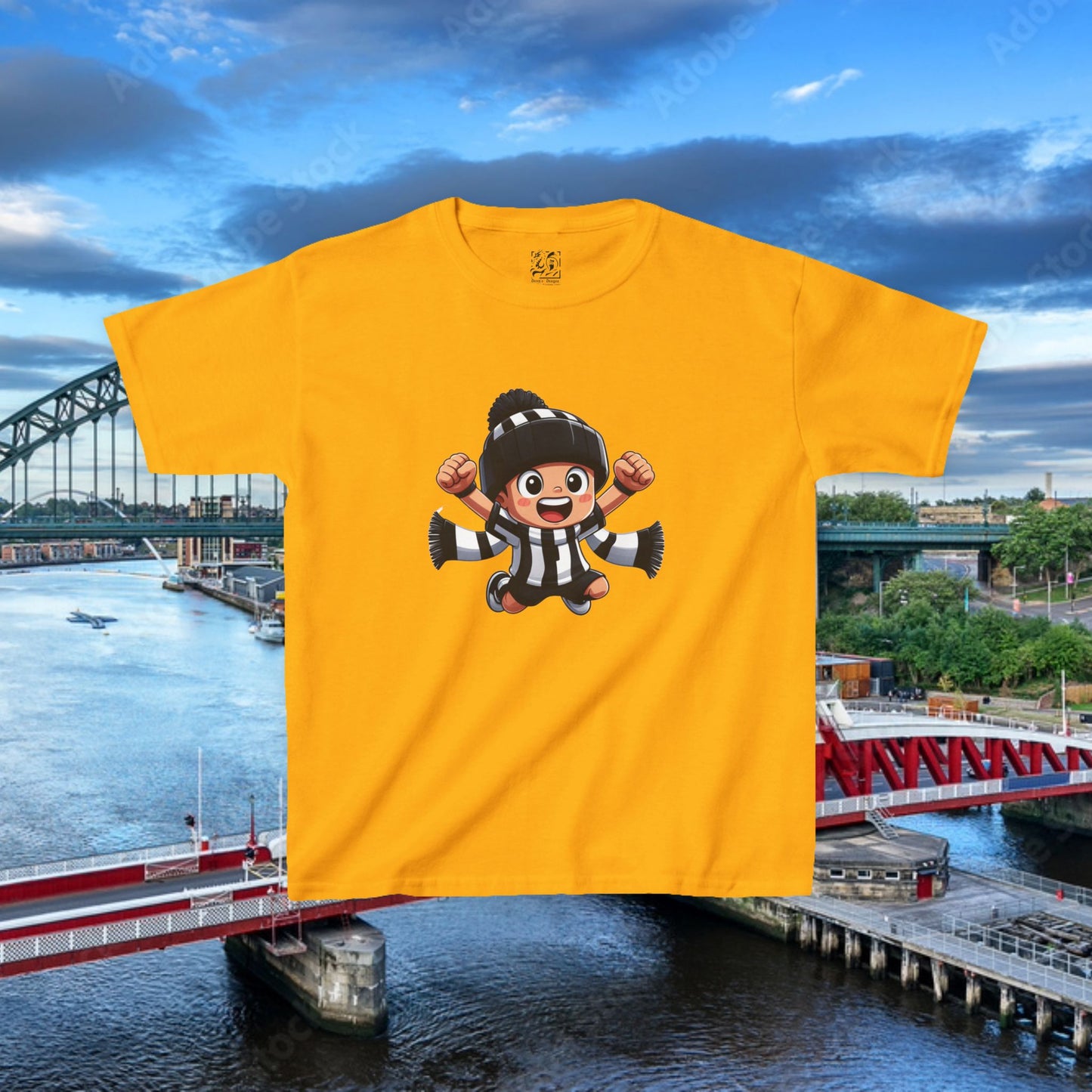 Newcastle United Mini Toon Supporter Kids Tee