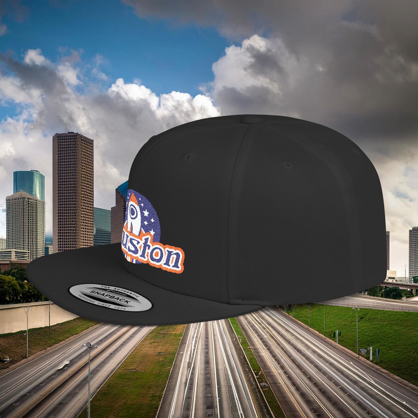 Houston Rocket Flat Bill Snapback