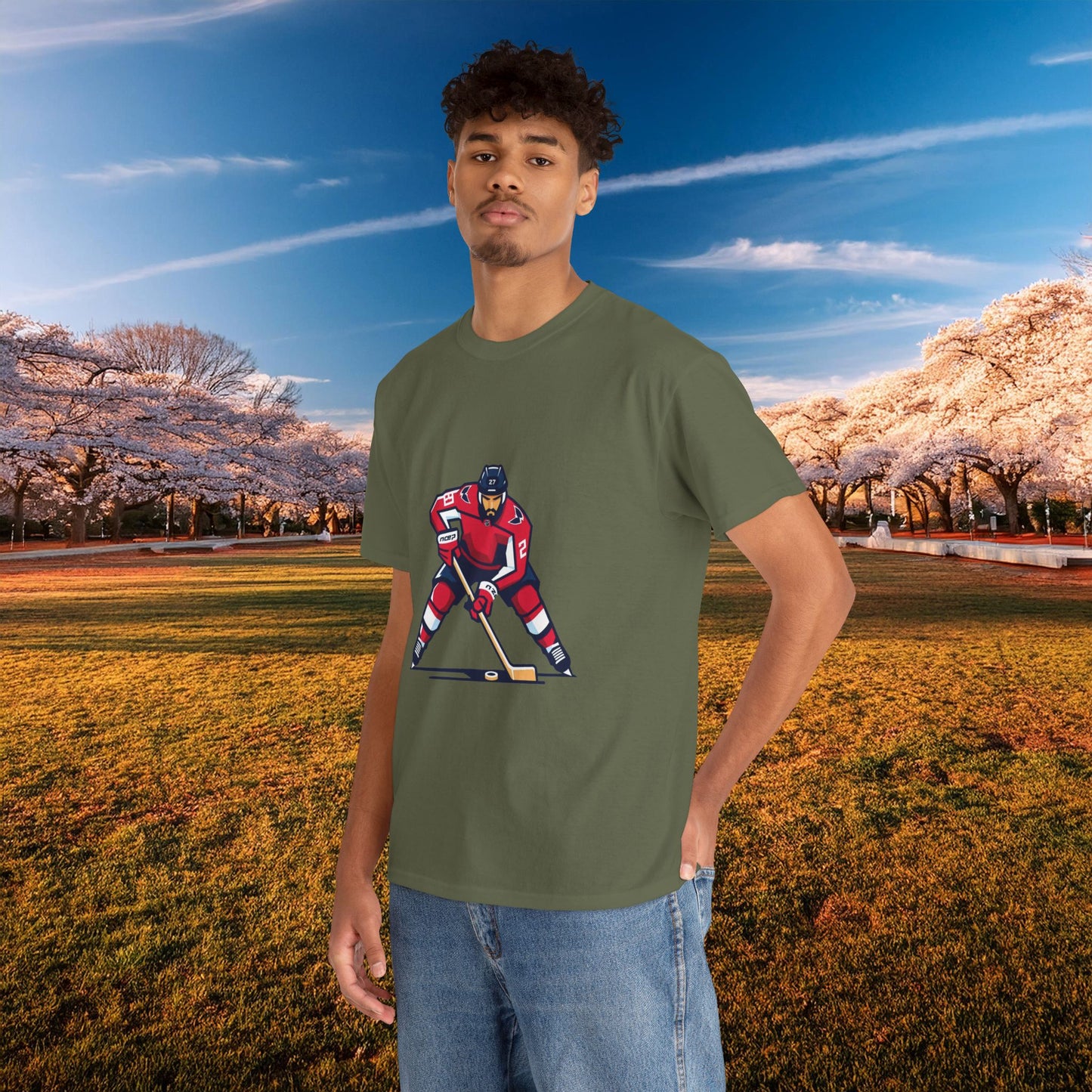 Washington Hockey Player Tee