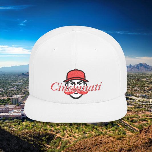 Cincinnati Baseball Flat Bill Snapback