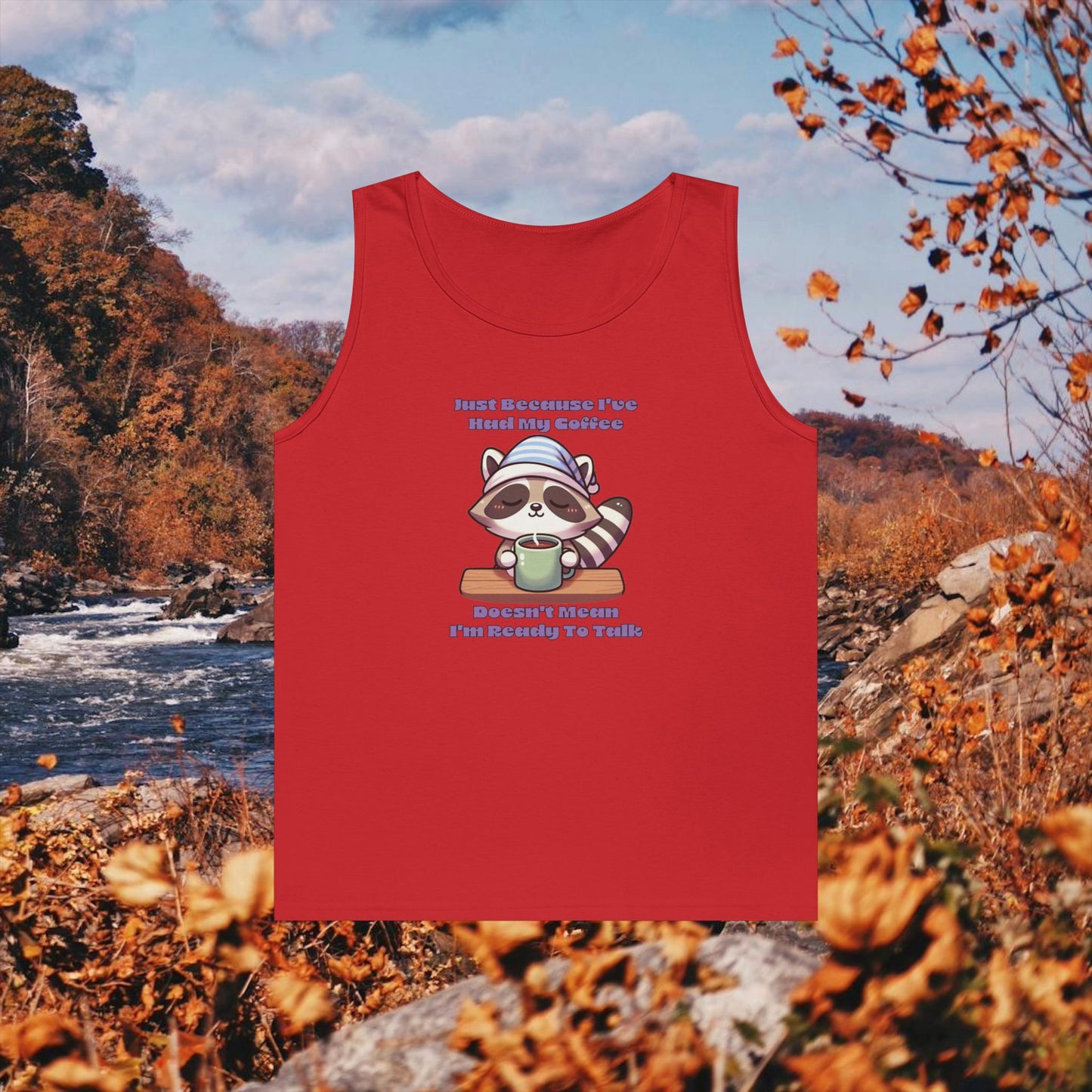 Raccoon Coffee Tank Top