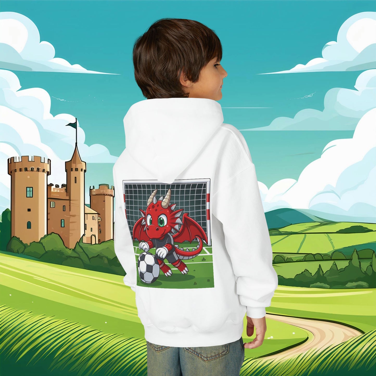 Wrexham Red Dragon Keeper Youth Hoodie