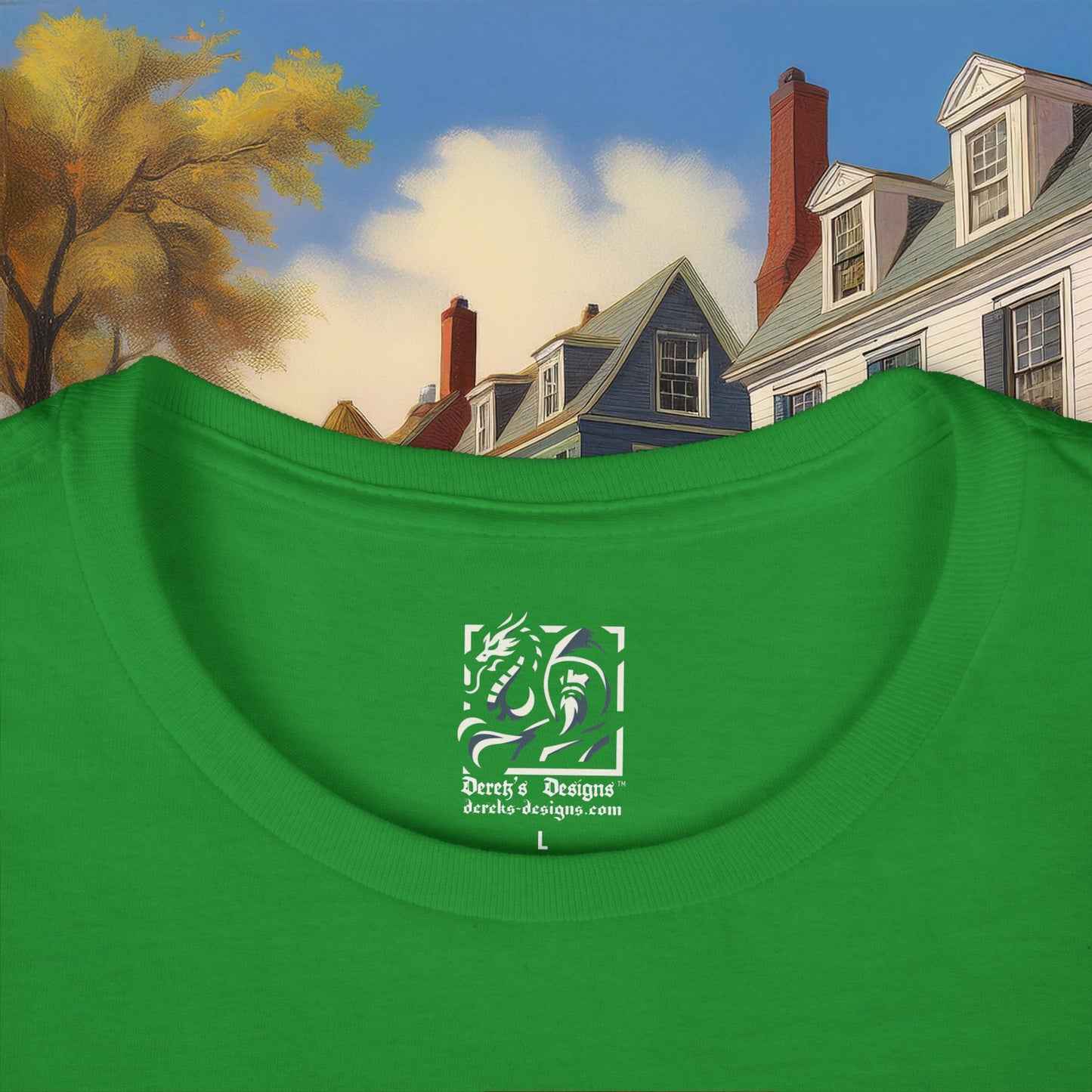 Revolutionary Red Dragons Crest Women's Softstyle Tee - Alternate