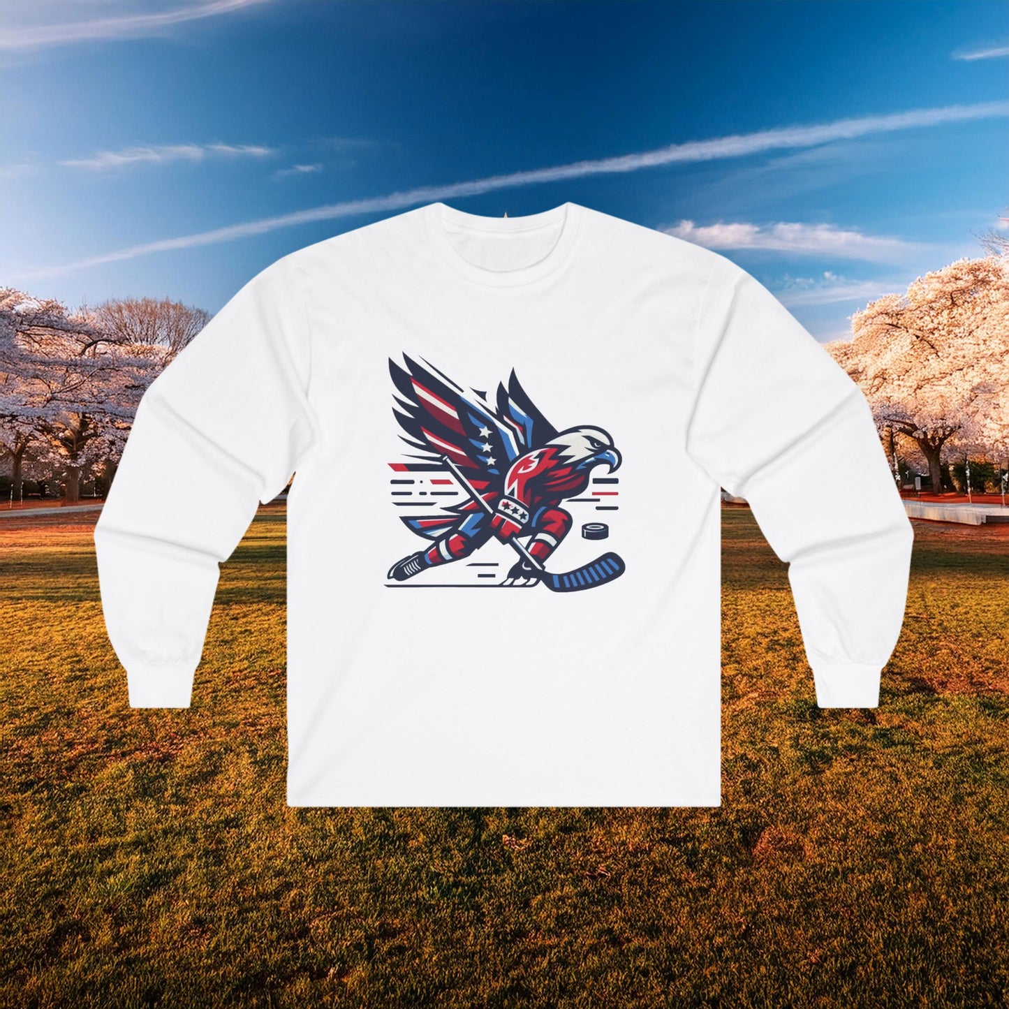 Washington Hockey Eagle Long Sleeve Tee