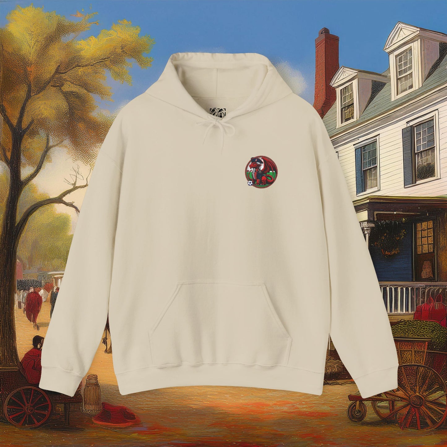 Revolutionary Red Dragons Front & Back Logo Hoodie