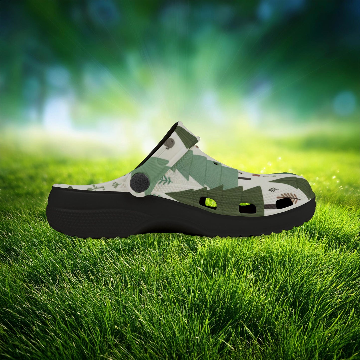 Forest Pattern Kid's Foam Clogs