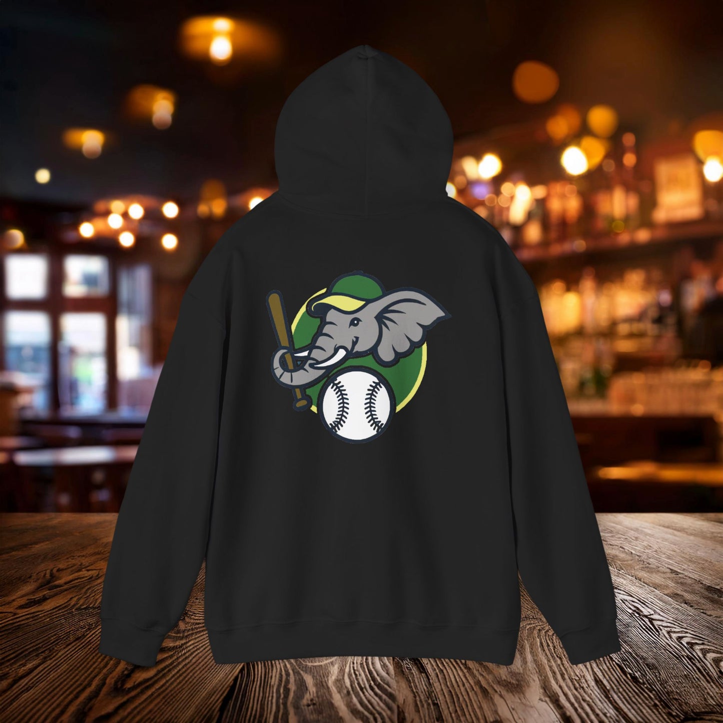 A's Baseball Elephant Hoodie