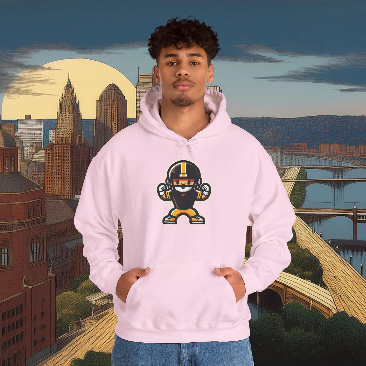 Mini Pittsburgh Football Player Hoodie