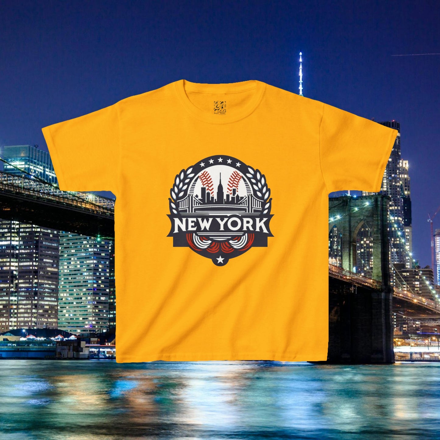 New York Bronx Baseball Kids Tee