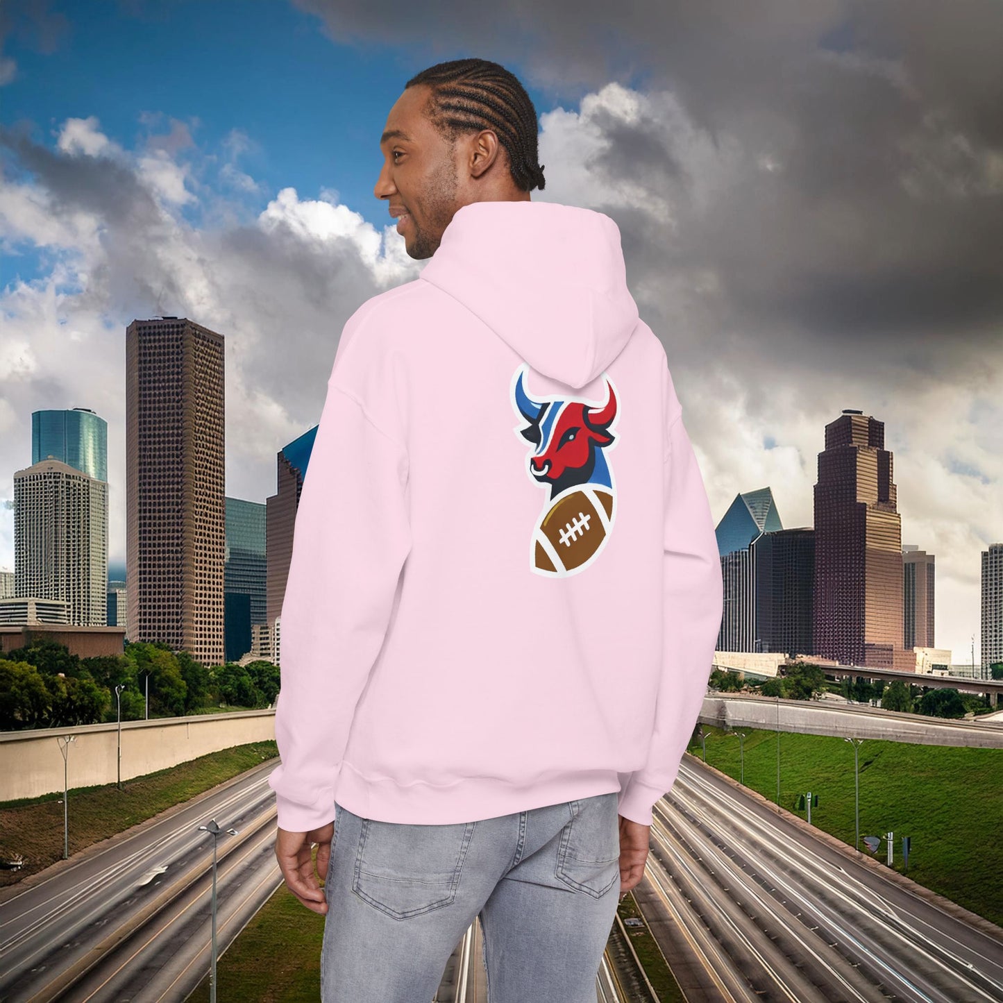 Houston Bull Football Hoodie