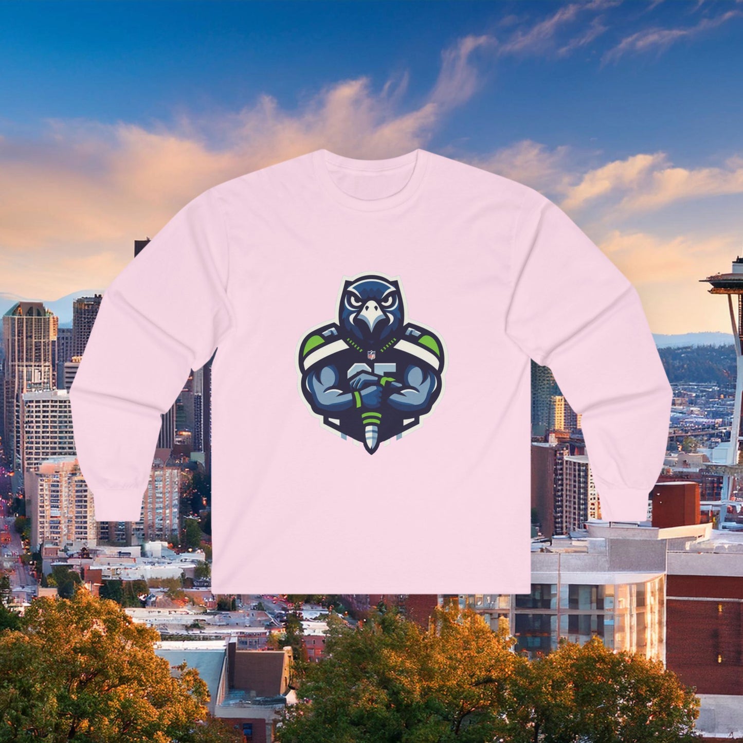 Seattle Football Player Long Sleeve Tee