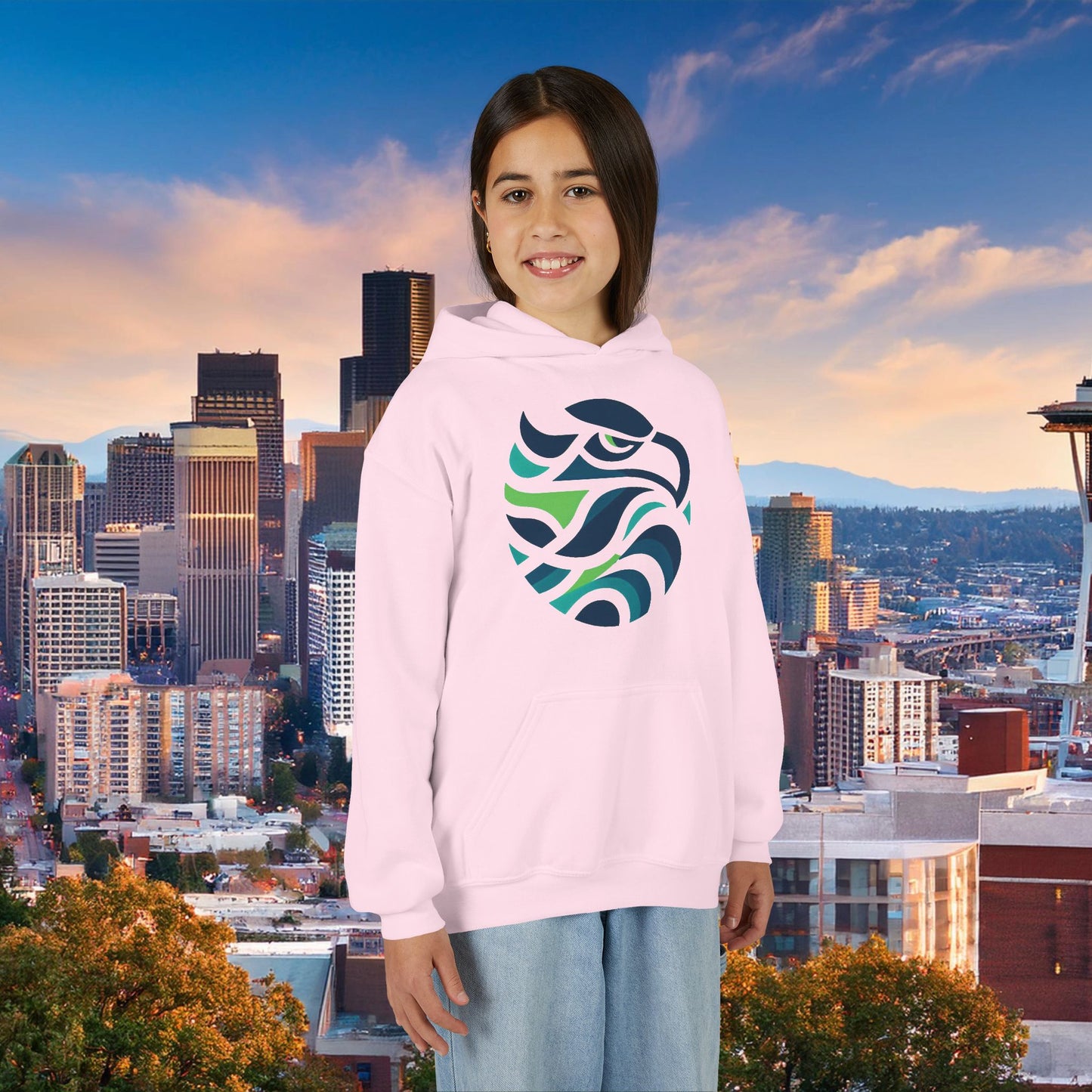 Seattle Football Logo Youth Hoodie