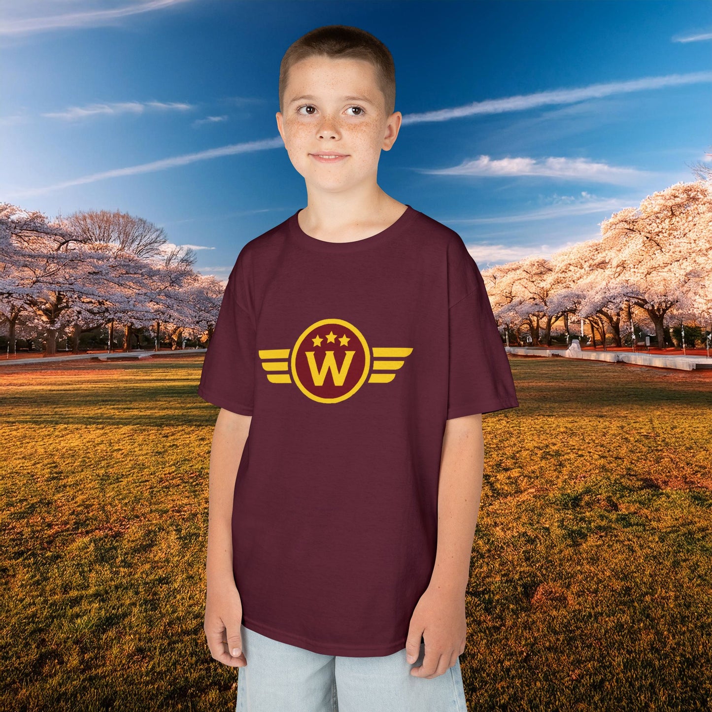Washington DC Football Logo Kids Tee