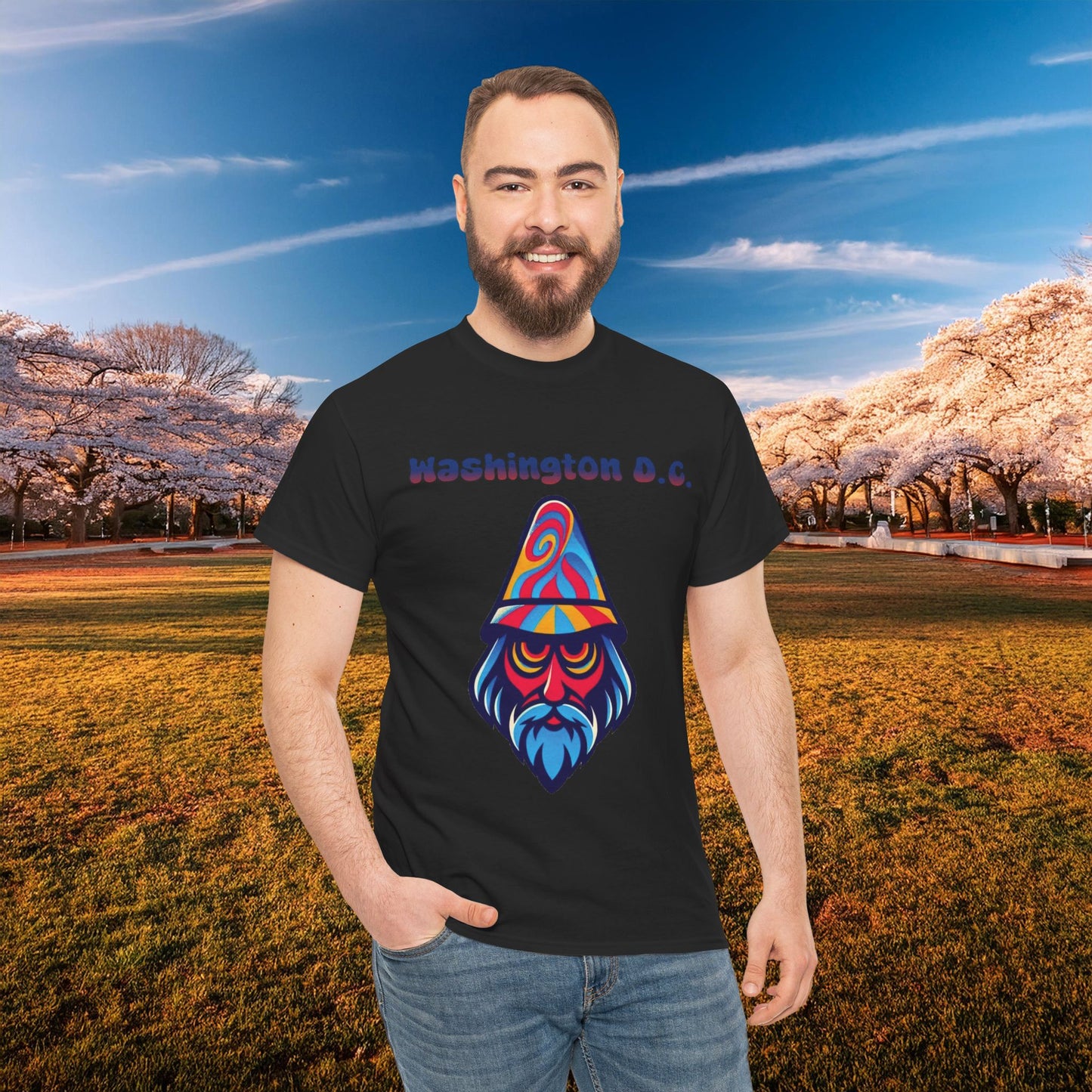 Washington D.C. Psychedelic Wizard Tee