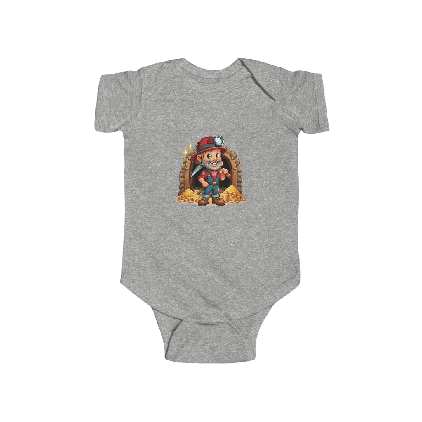 San Francisco Football Cartoon Miner Infant Bodysuit