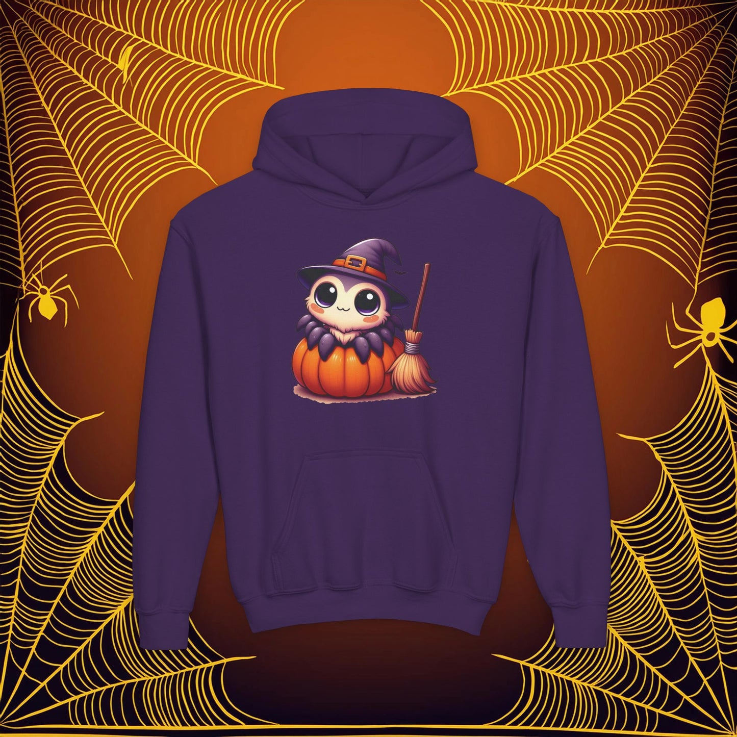 Halloween Spider Youth Hoodie