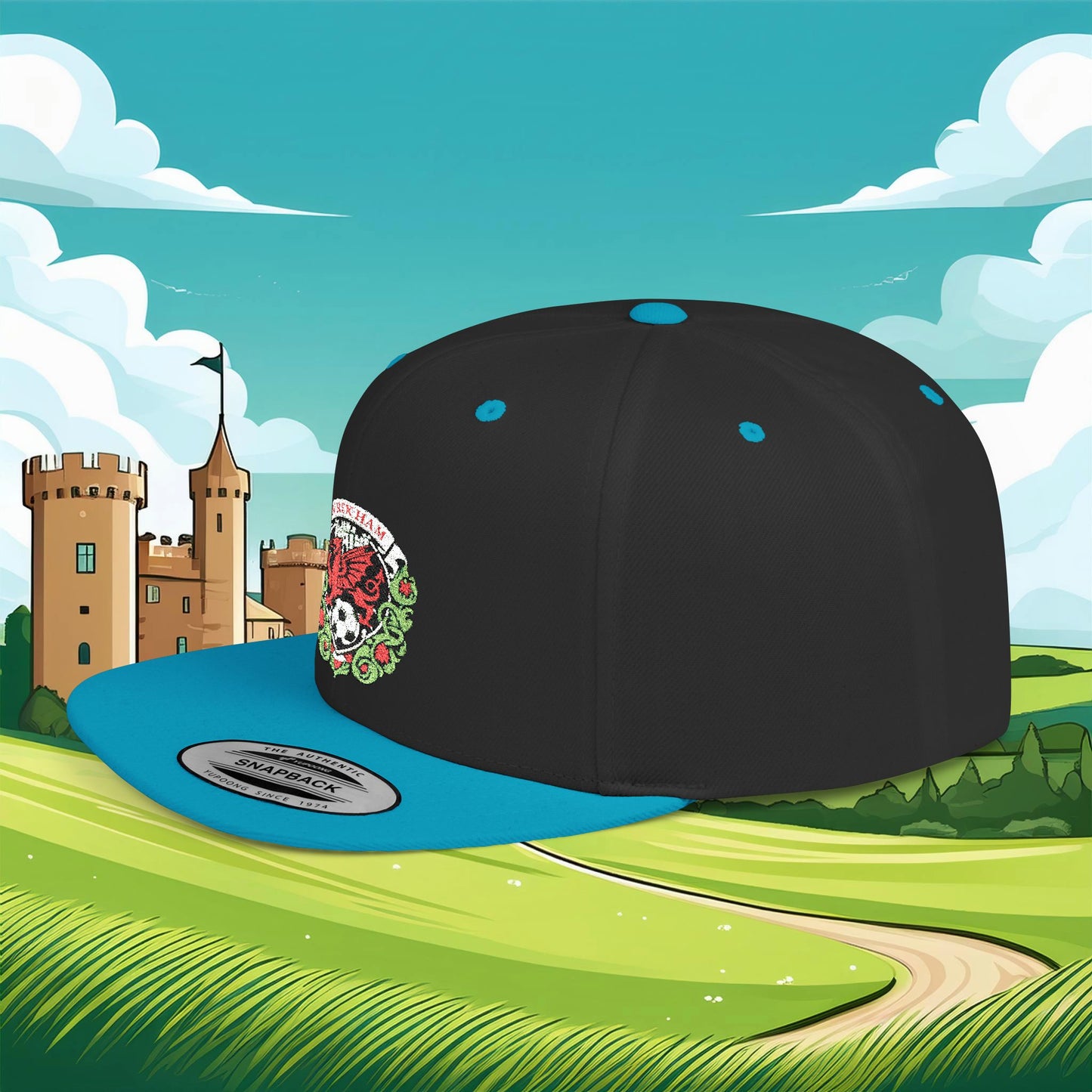 Wrexham Crest Flat Bill Snapback