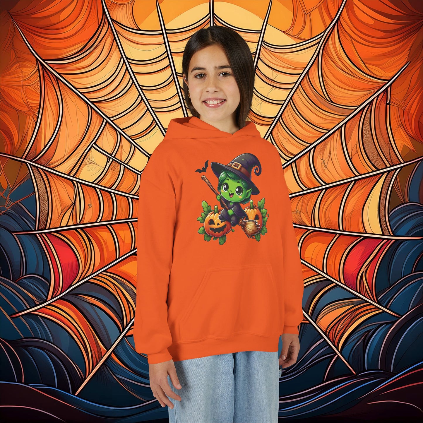 Cute Witch Youth Hoodie