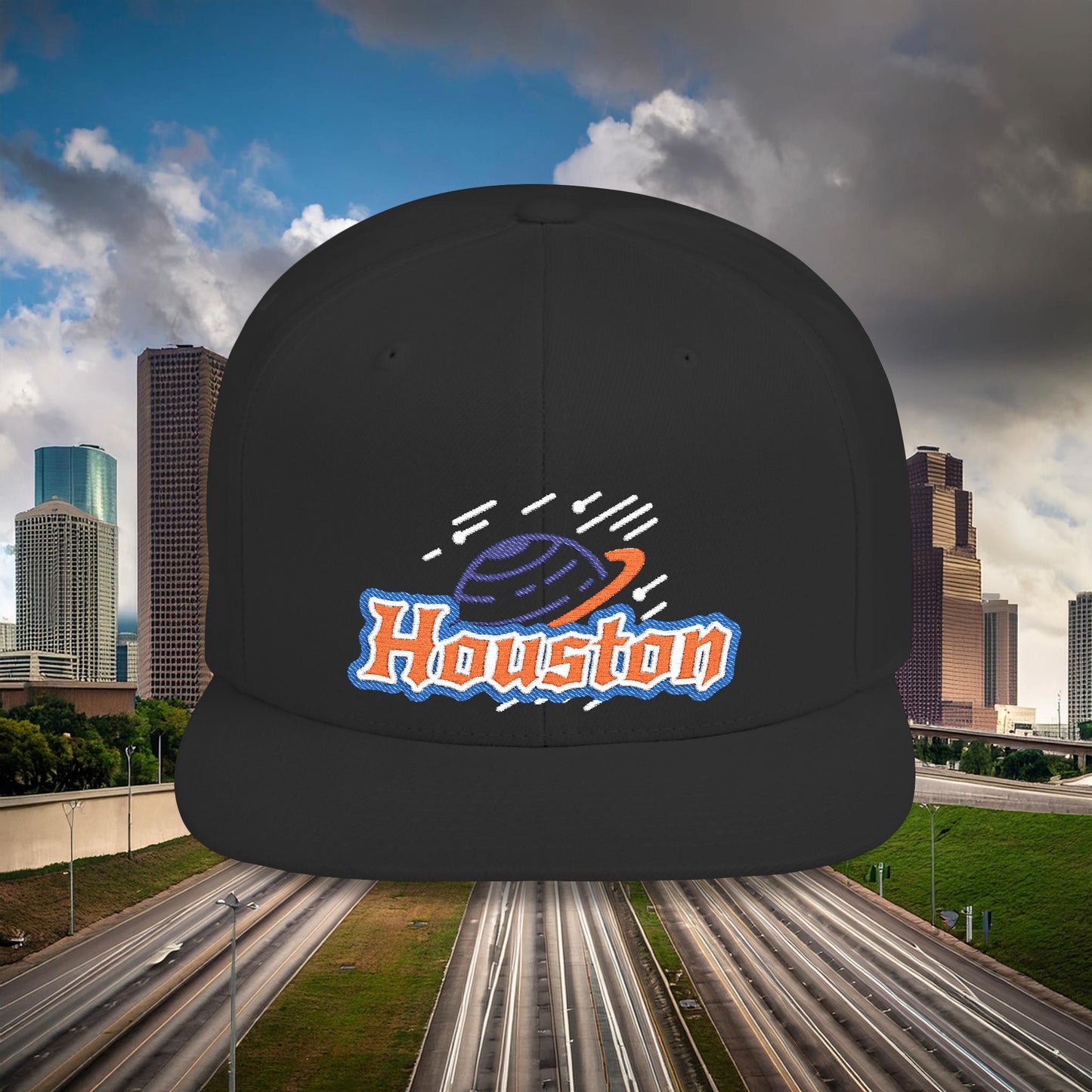 Houston Planetary Flat Bill Snapback