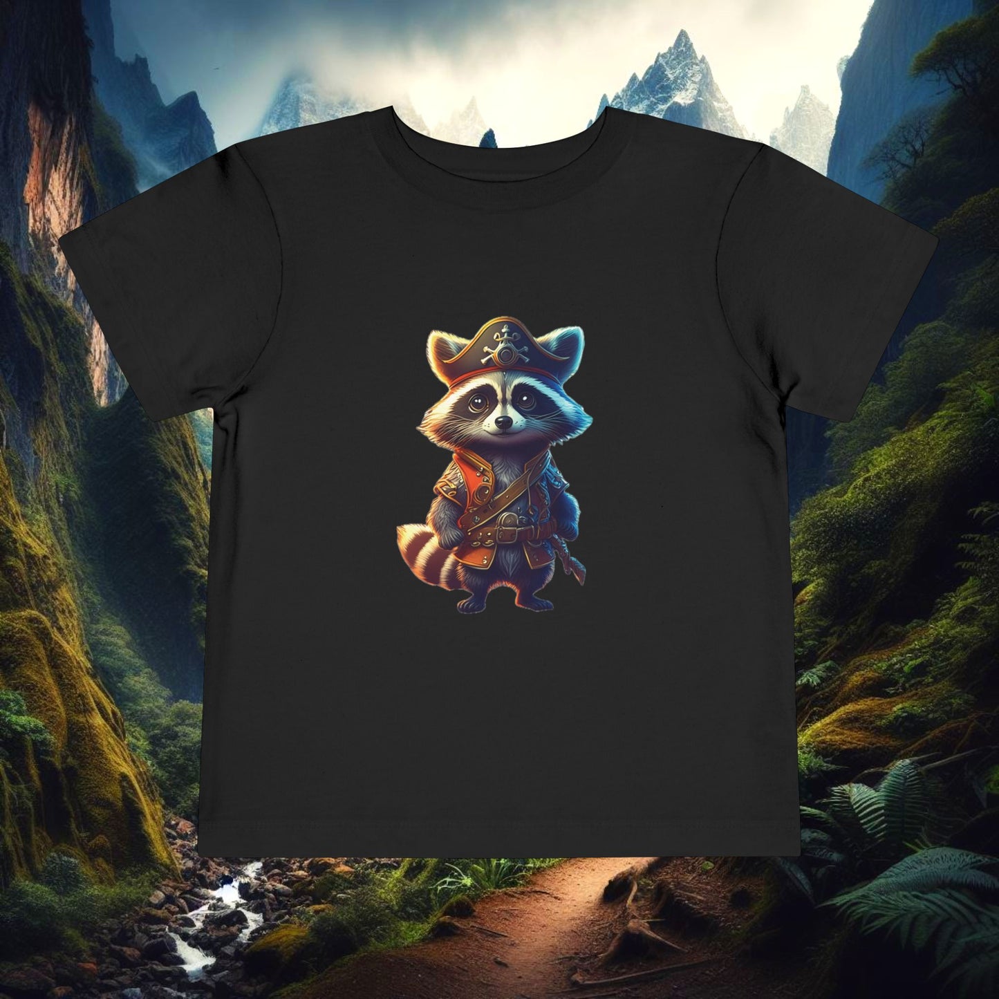 Raccoon Pirate Toddler Tee