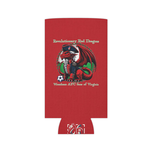 Revolutionary Red Dragons Logo Can Cooler