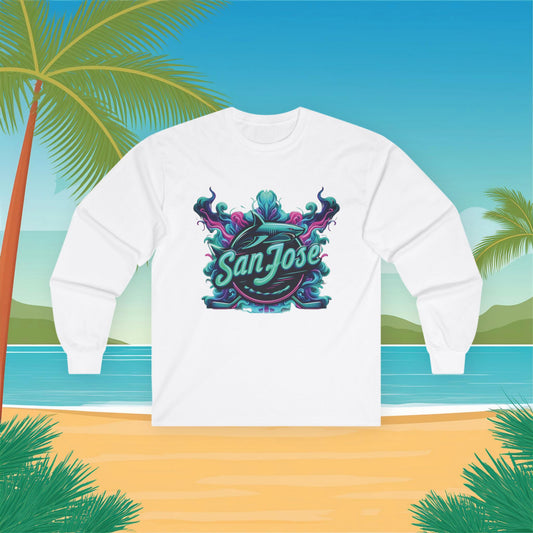 San Jose Neon Hockey Long Sleeve Tee