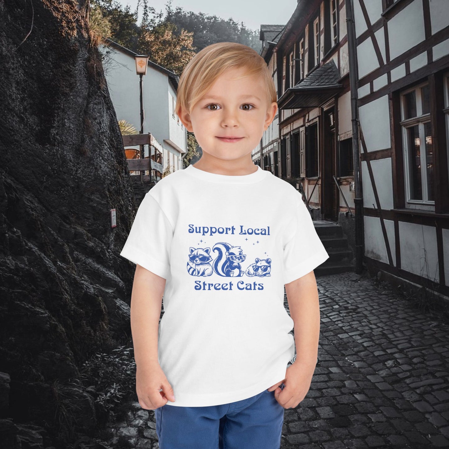 Support Local Street Cats Toddler Tee