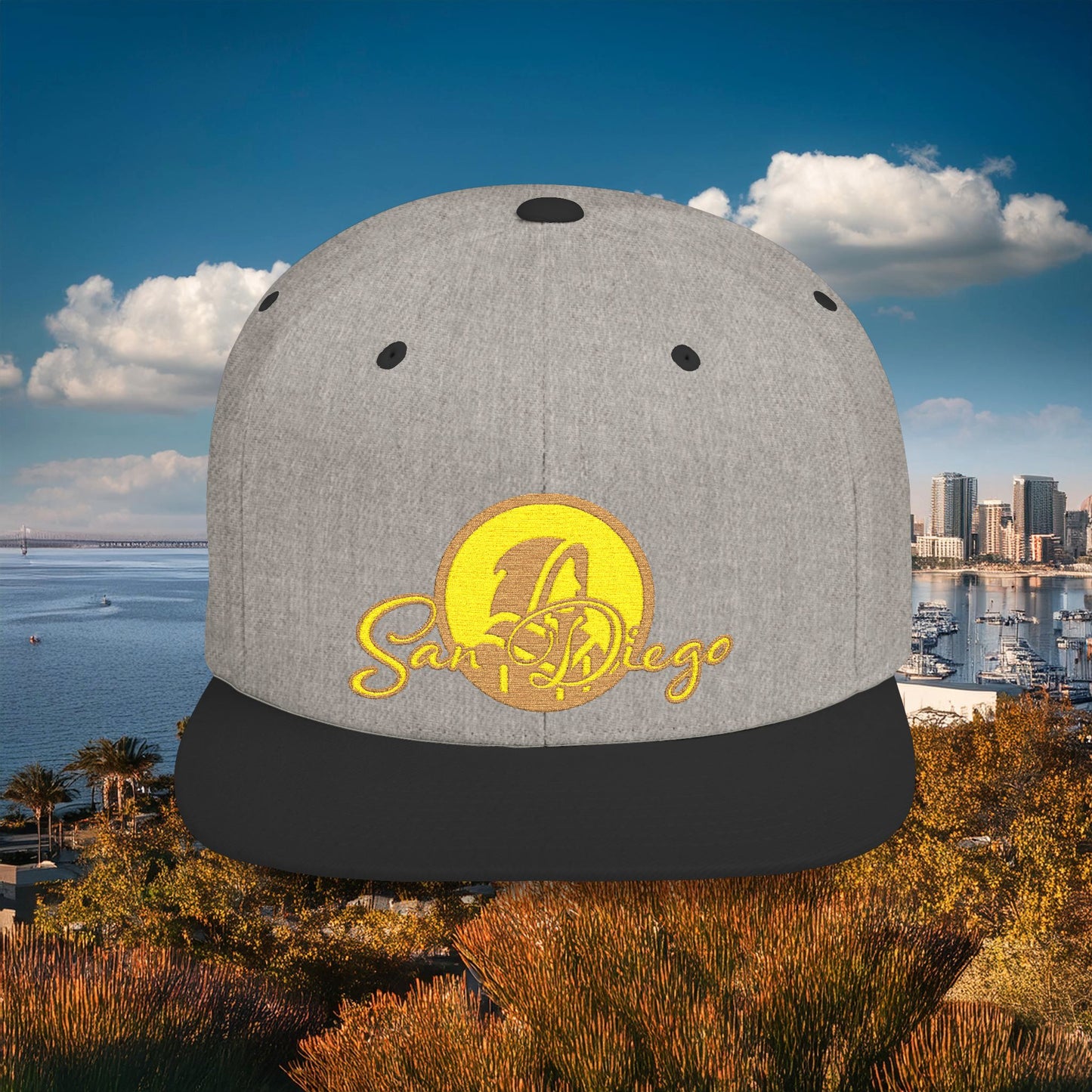 San Diego Baseball Logo Flat Bill Snapback