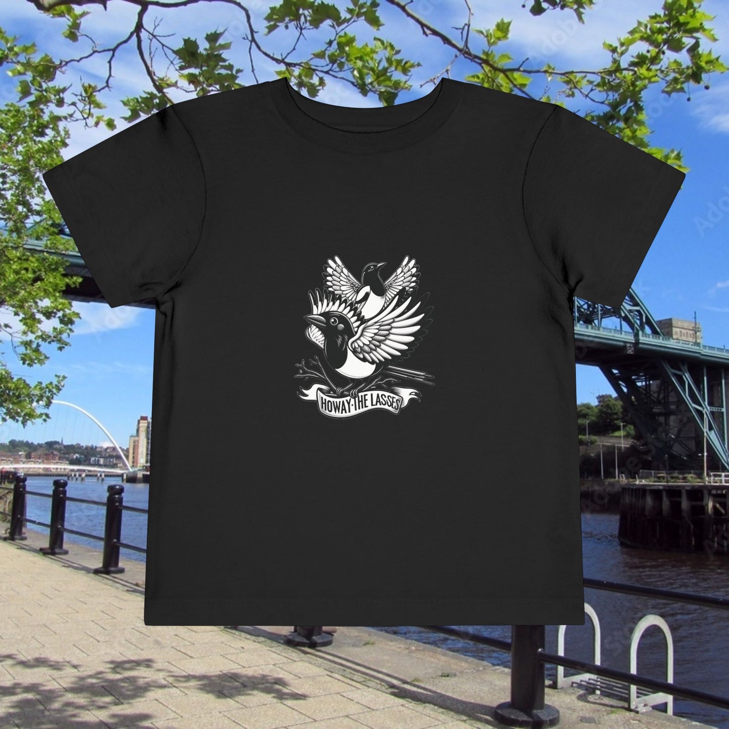 Newcastle United Howay The Lasses B&W (Twin Mags) Toddler Tee