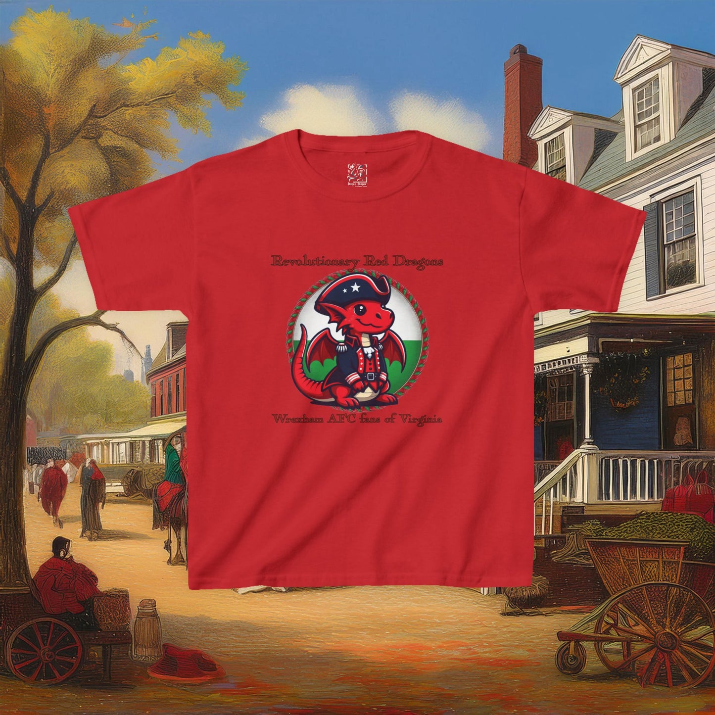 Mini Revolutionary Red Dragons Kids Tee