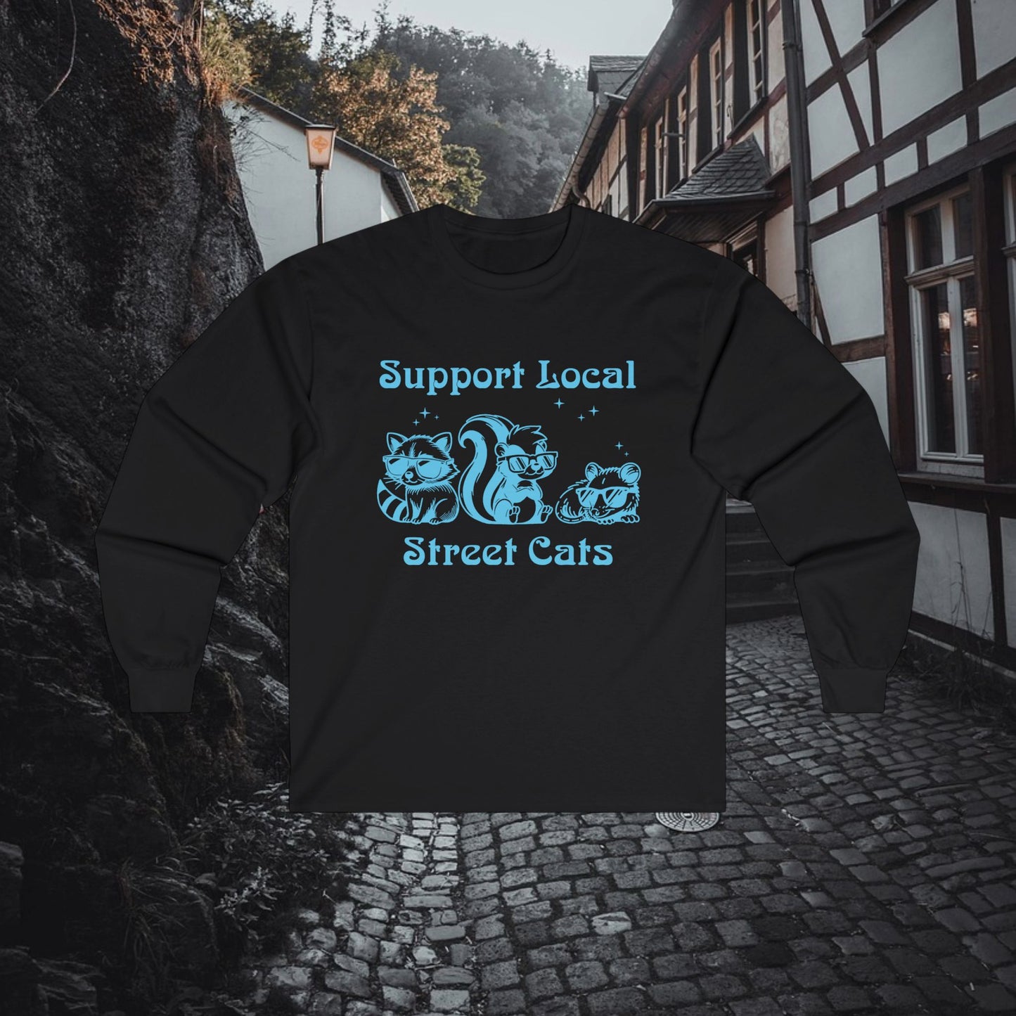 Support Local Street Cats Long Sleeve Tee