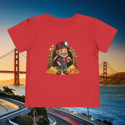 San Francisco Football Cartoon Miner Toddler Tee