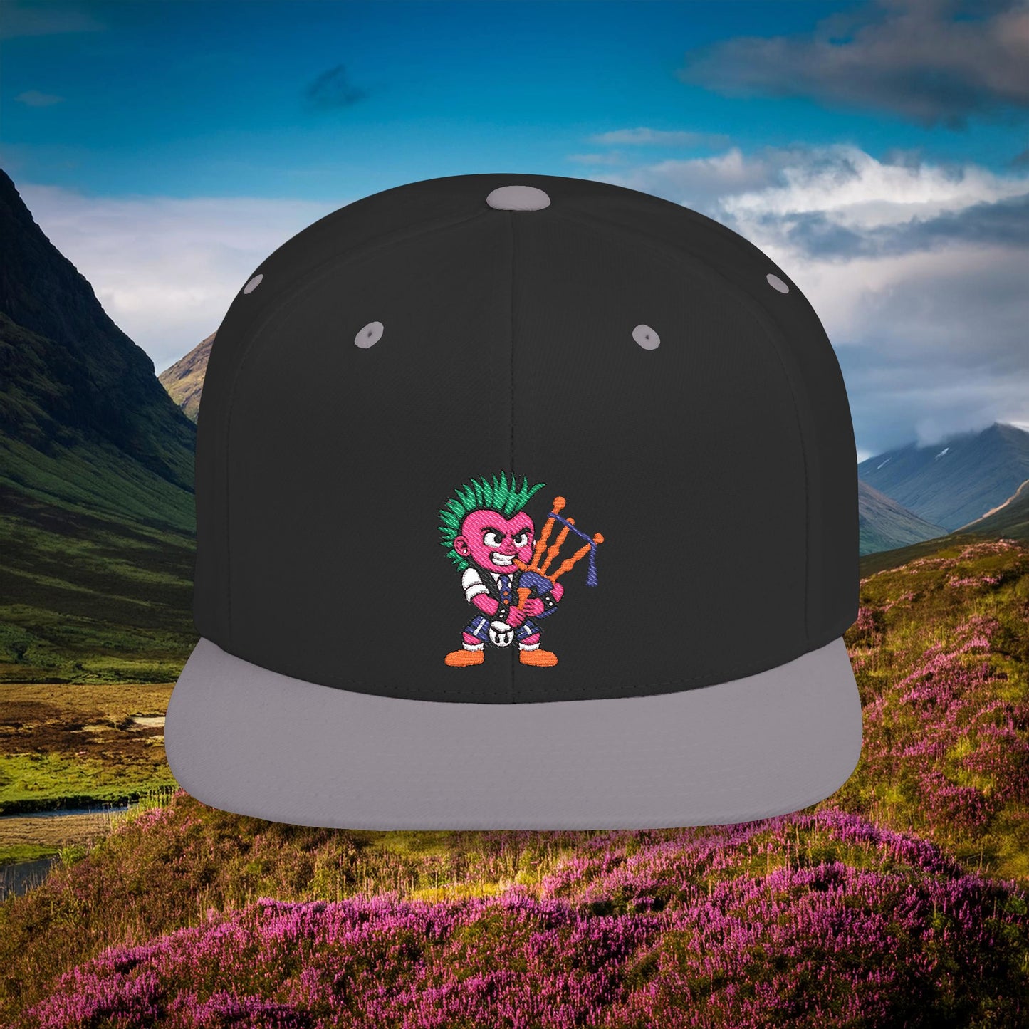 Scottish Punk Flat Bill Snapback