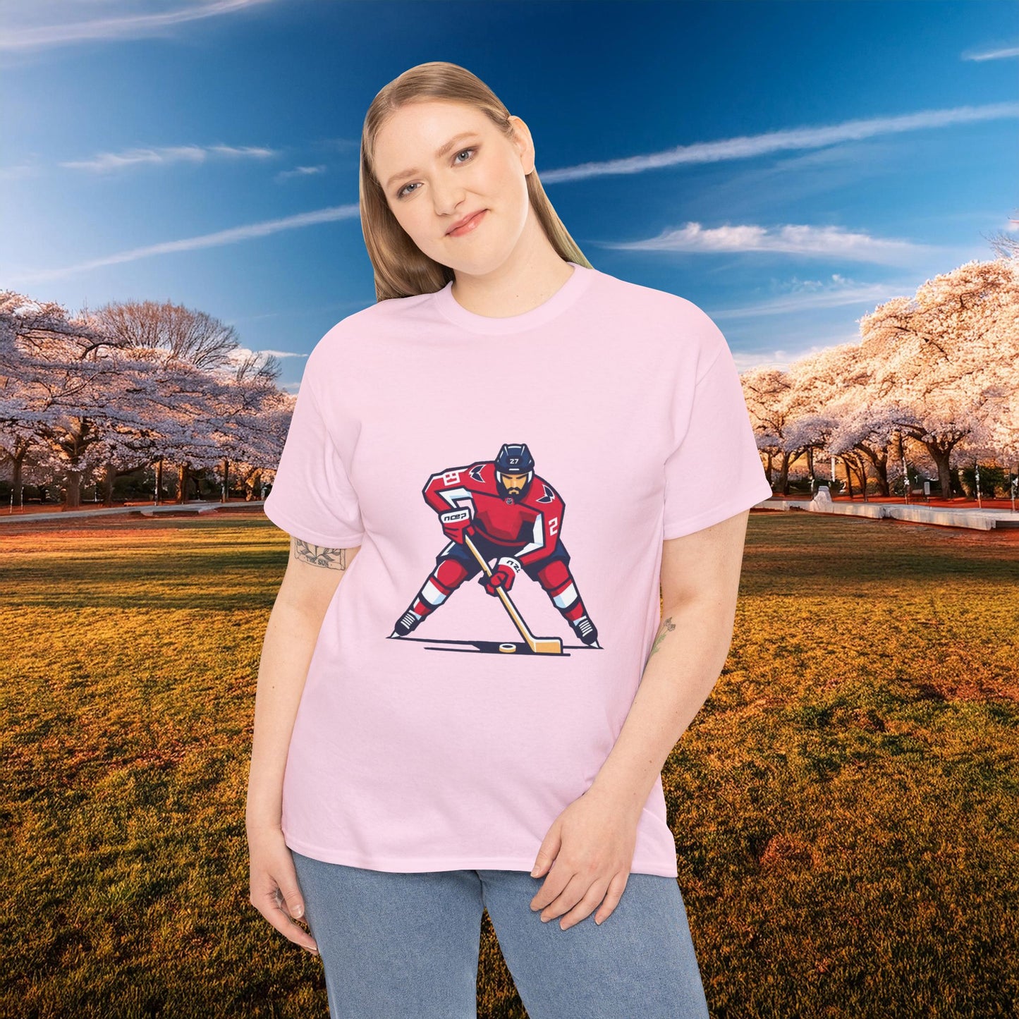 Washington Hockey Player Tee