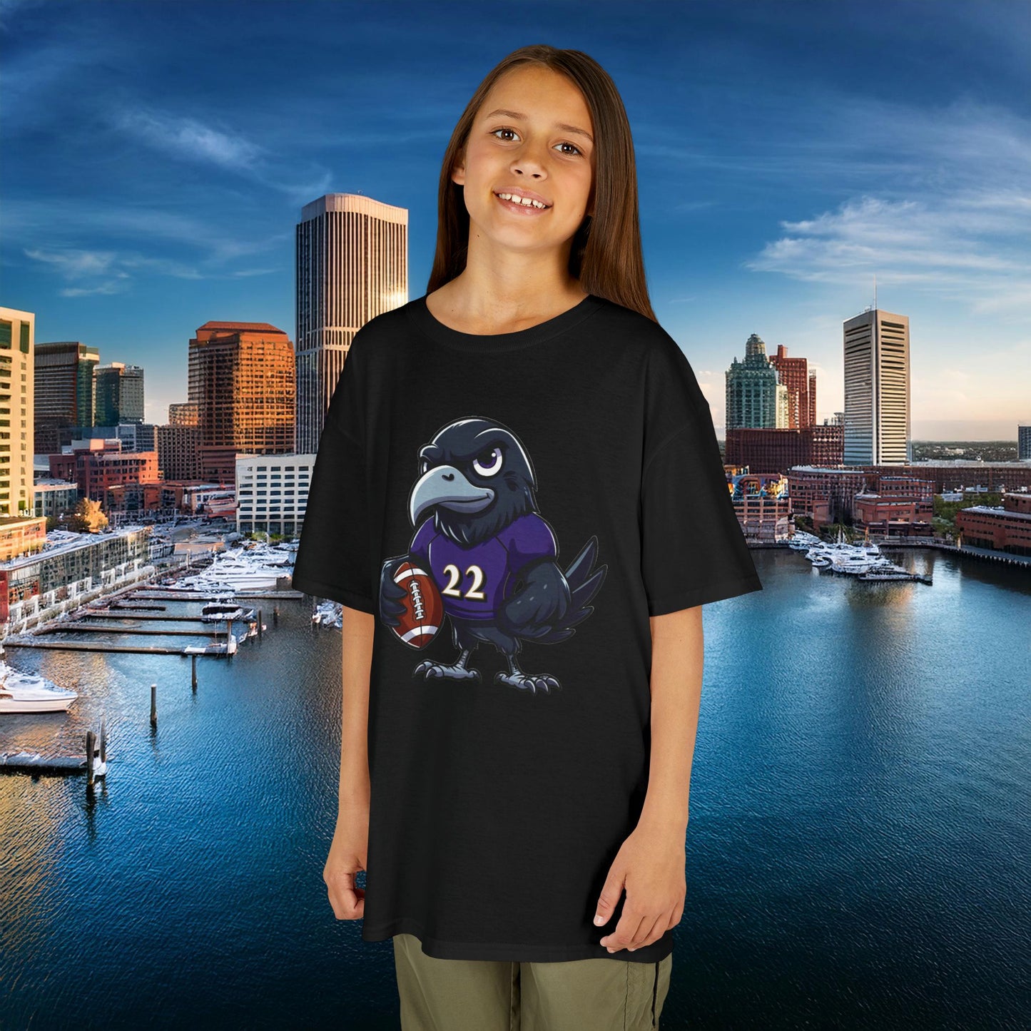 Baltimore Little Football Player Kids Tee